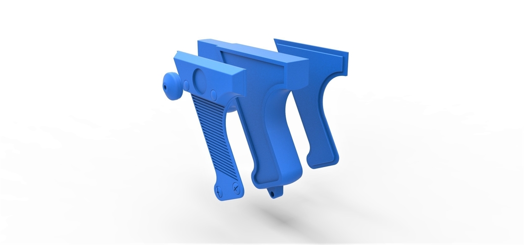 Handle for cosplay blaster pistol 6 3D Print 298933