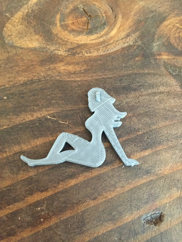 Mudflap Woman Pendant 3D Print 29897