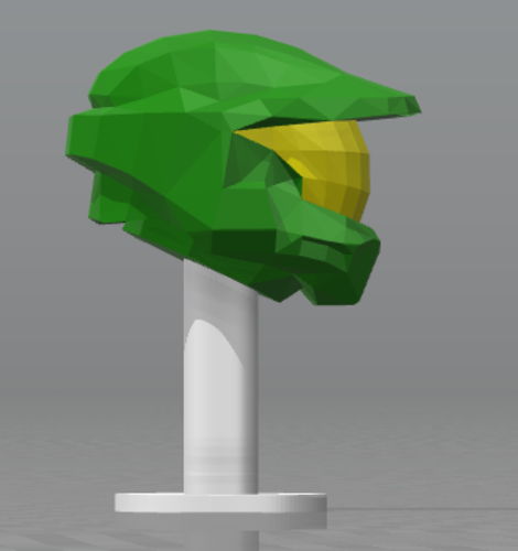 CASCO - MASTER CHIEF HALO 2 - LOW POLY 3D Print 298981