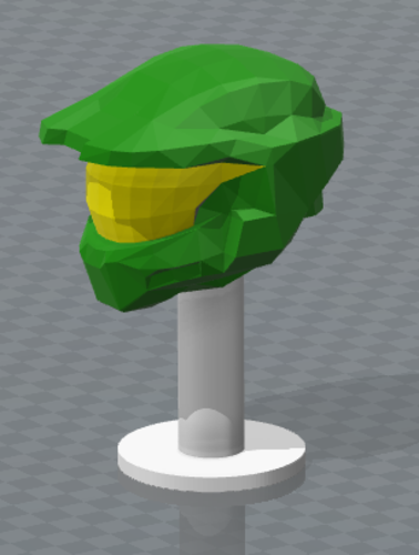 CASCO - MASTER CHIEF HALO 2 - LOW POLY 3D Print 298983