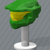 Small CASCO - MASTER CHIEF HALO 2 - LOW POLY 3D Printing 298983