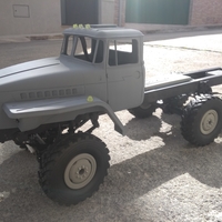 Small 6x6 crawler truck radicontrol 3D print model 3D Printing 299027