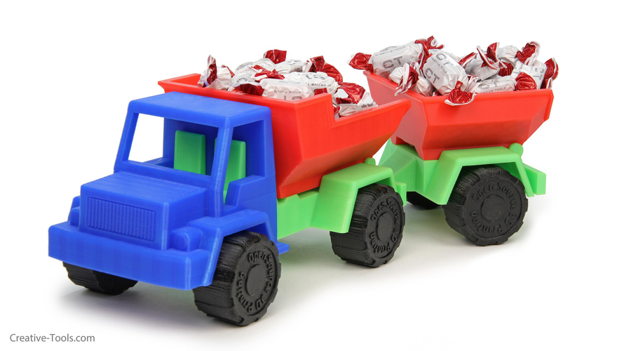 Toy Dump Truck Trailer 3D Print 29913