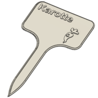Carrot Signs / Labels for garden - Thumbnail 2