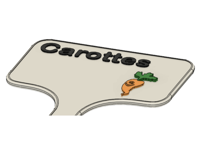 Carrot Signs / Labels for garden 3D Print 299166