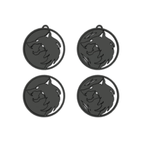 Witcher Necklace and Pedant, The Witcher Wolf Necklace - Thumbnail 5