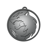 Witcher Necklace and Pedant, The Witcher Wolf Necklace - Thumbnail 6