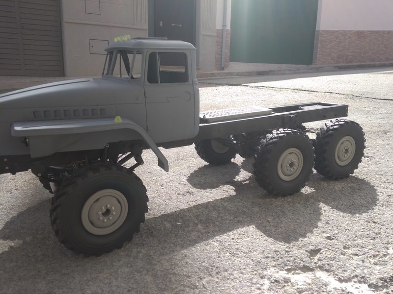 Crawler chasis 6x6 ural rc truck 