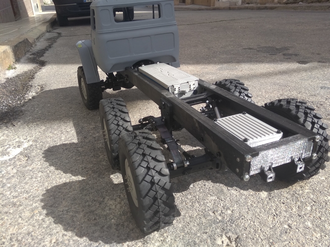 Crawler chasis 6x6 ural rc truck  3D Print 299284