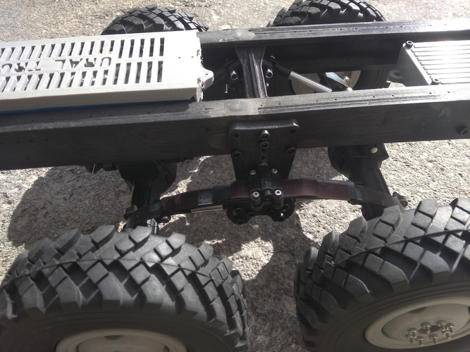 Crawler chasis 6x6 ural rc truck  3D Print 299285