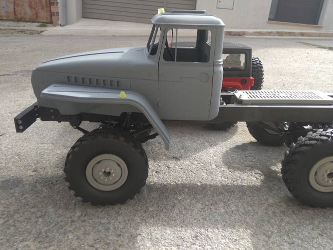 Crawler chasis 6x6 ural rc truck  3D Print 299289