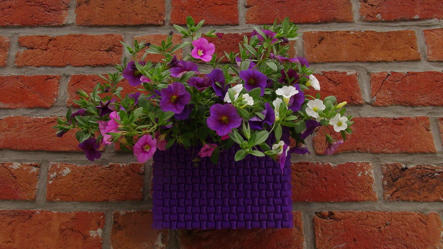 Weaved Flower Pot 3D Print 29929