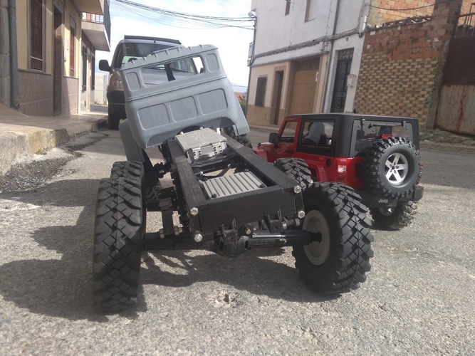 Crawler chasis 6x6 ural rc truck  3D Print 299296