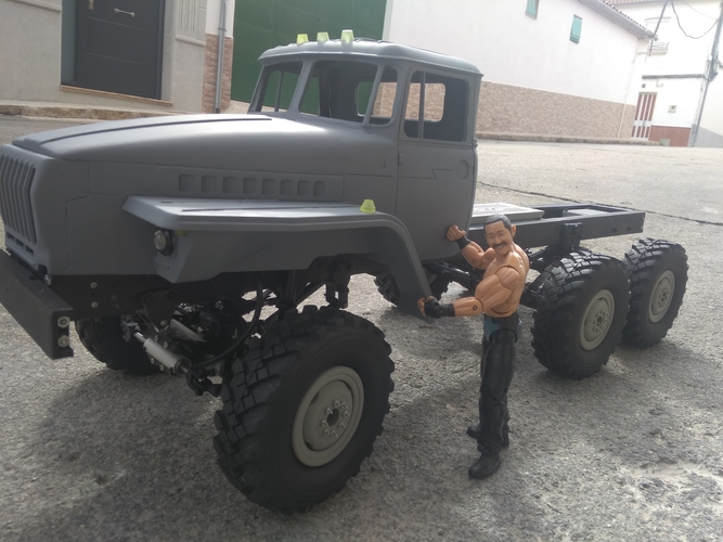 Crawler chasis 6x6 ural rc truck  3D Print 299300