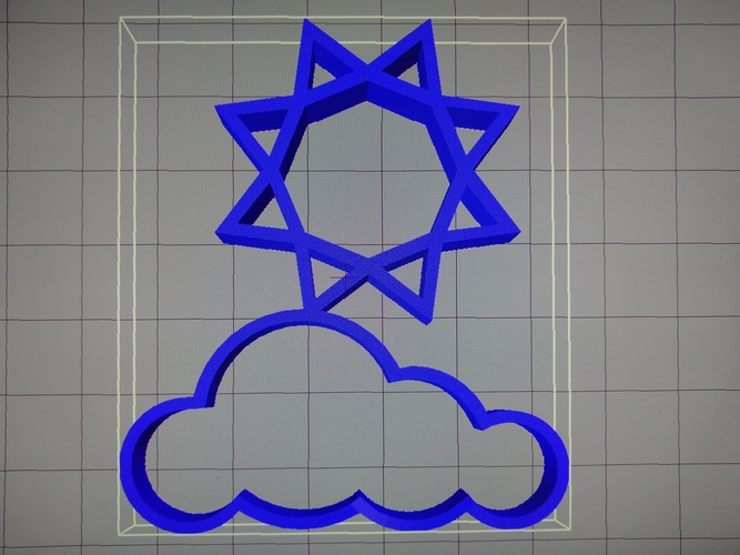 Sun and Cloud 3D Print 299308