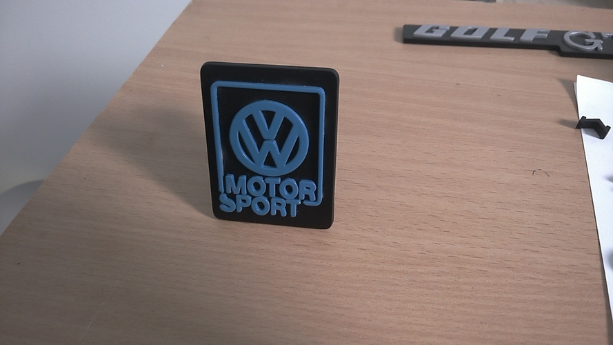 VW motorsport badge 3D Print 299317