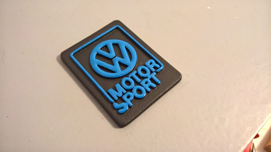 VW motorsport badge 3D Print 299319