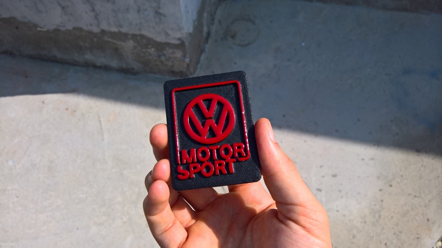 VW motorsport badge 3D Print 299320