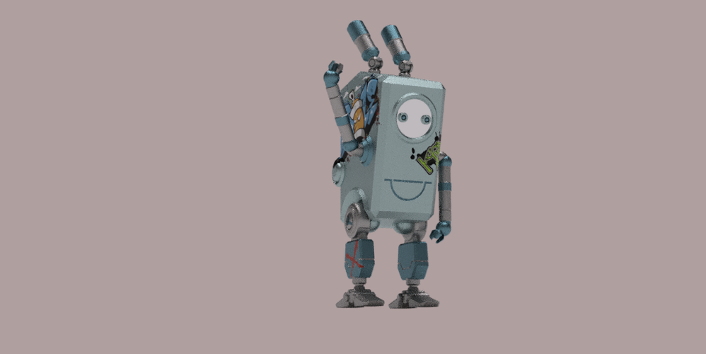 Cute Robot 3D Print 299384