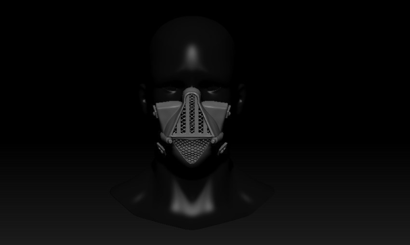 Quarantine Mask Darth Vader Style 3D Print 299407