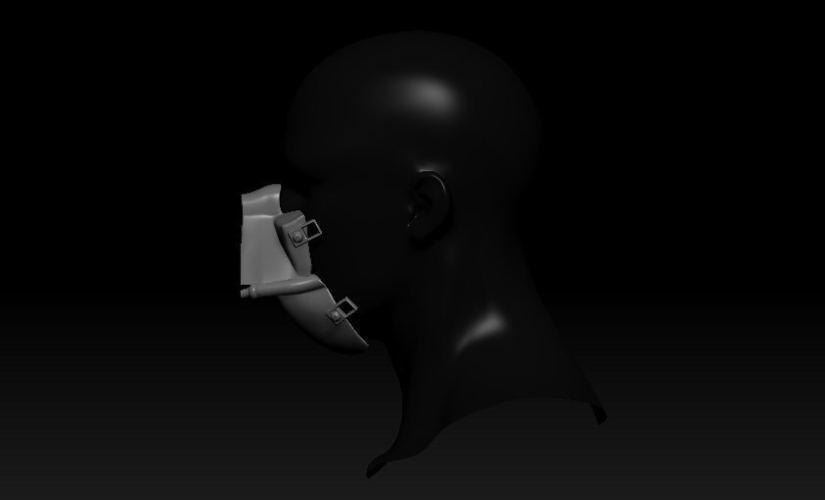 Quarantine Mask Darth Vader Style 3D Print 299409