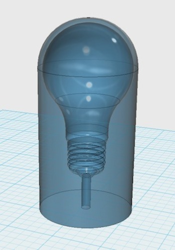 CAM-Source 3D: Encapsulated Lightbulb 3D Print 29941