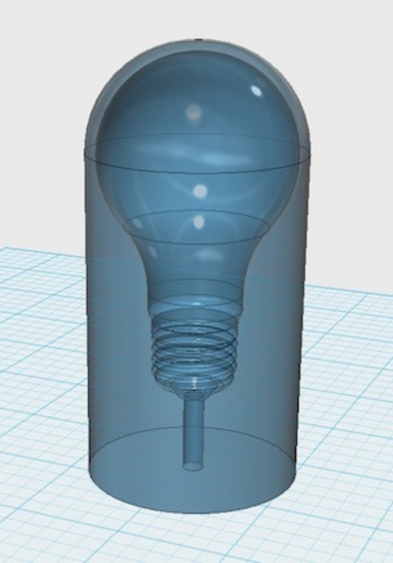 CAM-Source 3D: Encapsulated Lightbulb