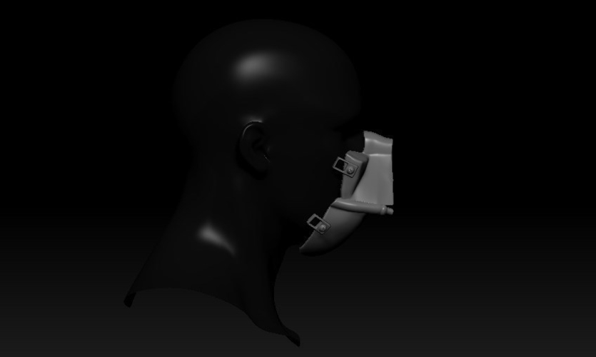 Quarantine Mask Darth Vader Style 3D Print 299411