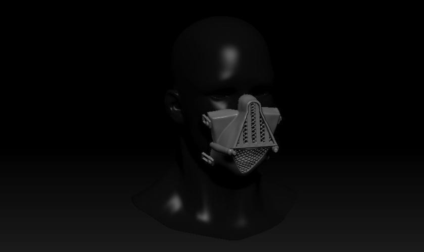Quarantine Mask Darth Vader Style 3D Print 299412