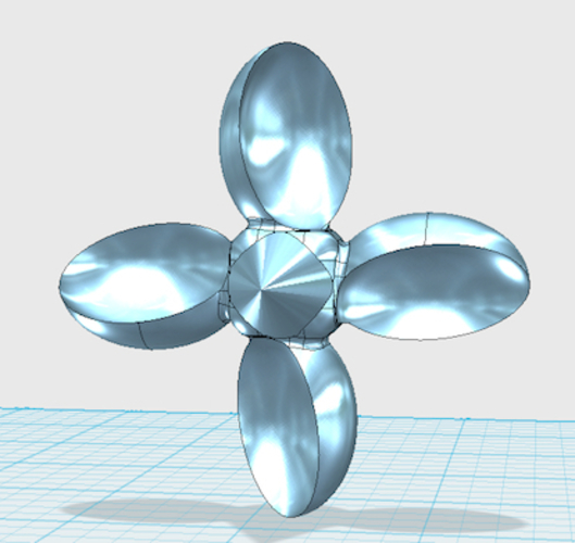 MakerTree 3D: A small screw-on propeller