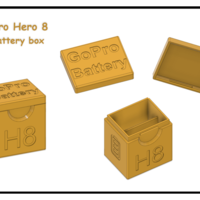 Small GoPro Hero 8 Battery Box 3D Printing 299508