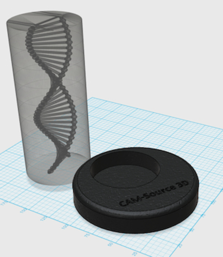 CAM-Source 3D: Encapsulated Double Helix 3D Print 29951