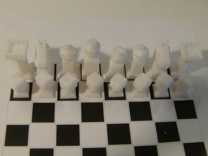 Phelps3D Low Poly Chess Set 3D Print 29962
