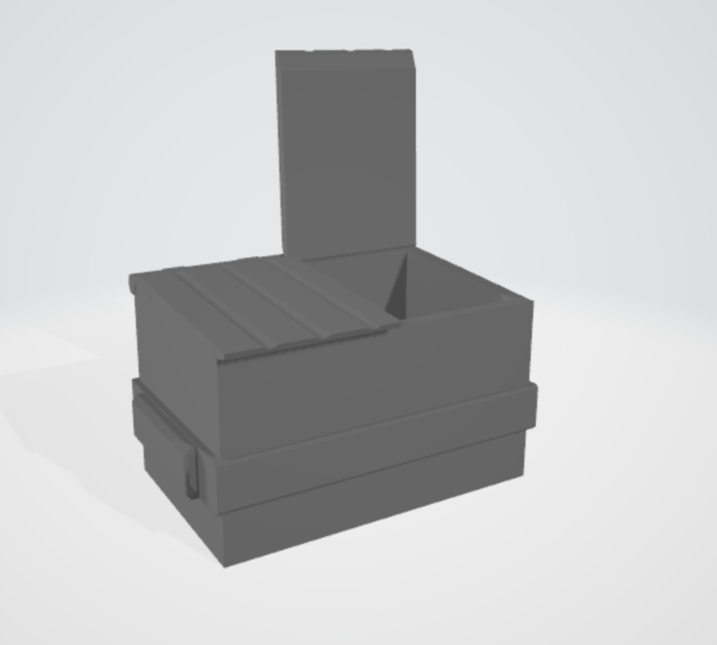 28mm Modern street accessories - Pinshape