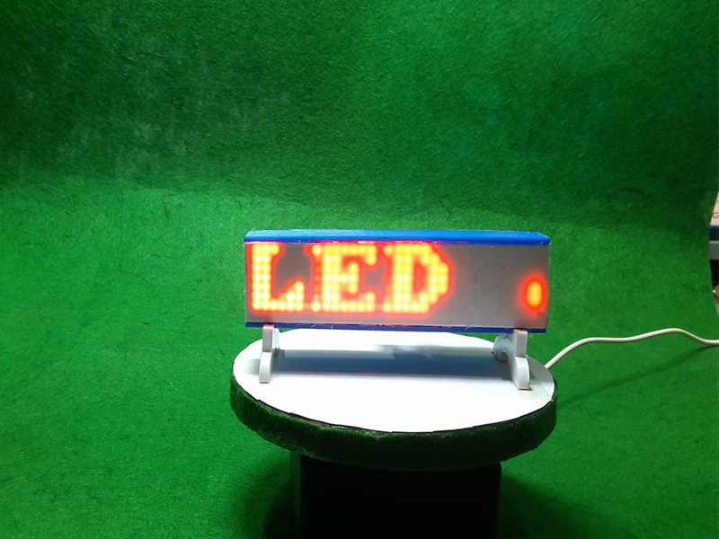 how to make a portable dot matrix Electronic display