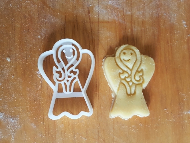 Angel cookie cutter 3D Print 299686