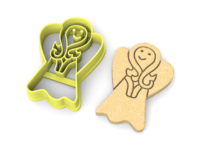 Angel cookie cutter 3D Print 299688