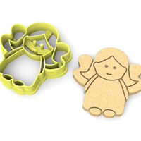 Angel cookie cutter v2 - Thumbnail 1