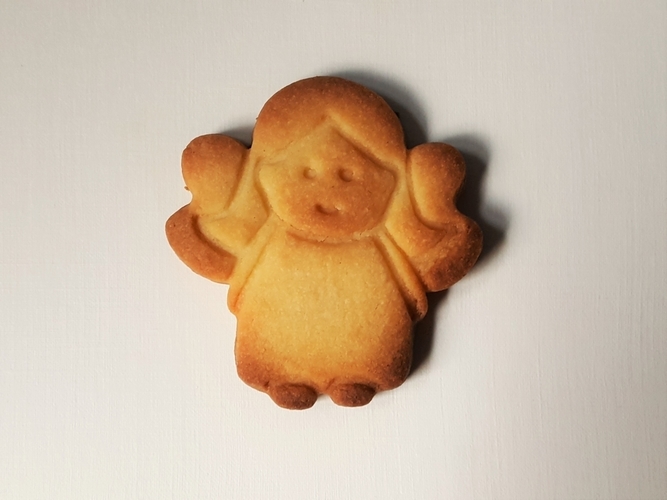 Angel cookie cutter v2 3D Print 299690