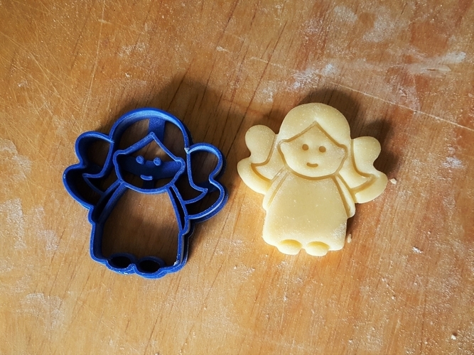 Angel cookie cutter v2 3D Print 299691