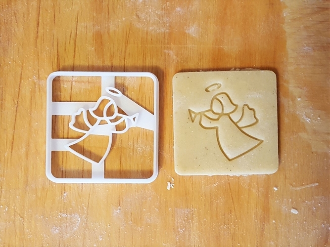 Angel cookie cutter v3 3D Print 299692