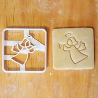 Small Angel cookie cutter v3 3D Printing 299692