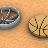 Small Basketball cookie cutter 3D Printing 299699