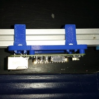 Small RasPi2 Side Mount for 2020 Extruded Aluminum 3D Printing 29974