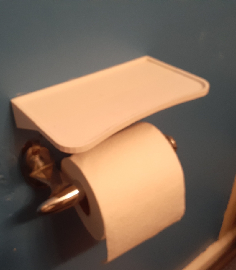 Bathroom Cellphone Shelf