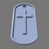 cross dog tag - Thumbnail 1