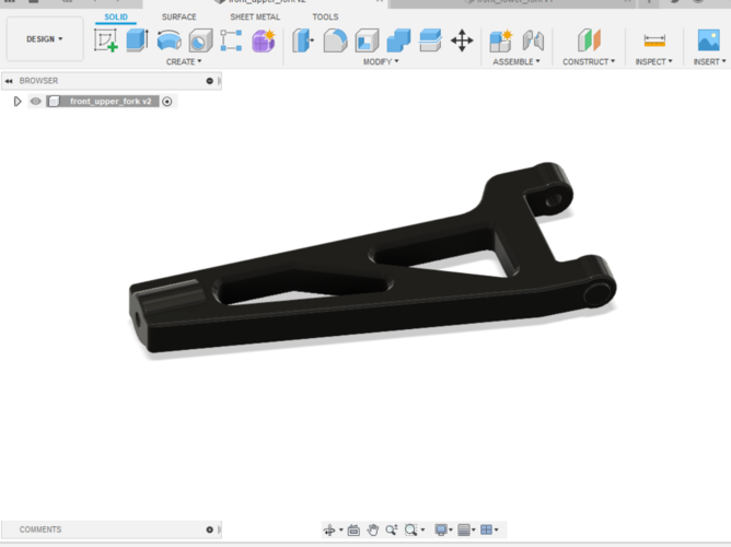 Kyosho  DBX  1:8 upper fork 3D Print 299993