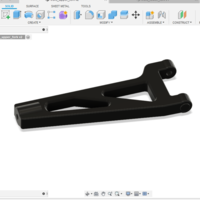 Small Kyosho  DBX  1:8 upper fork 3D Printing 299993