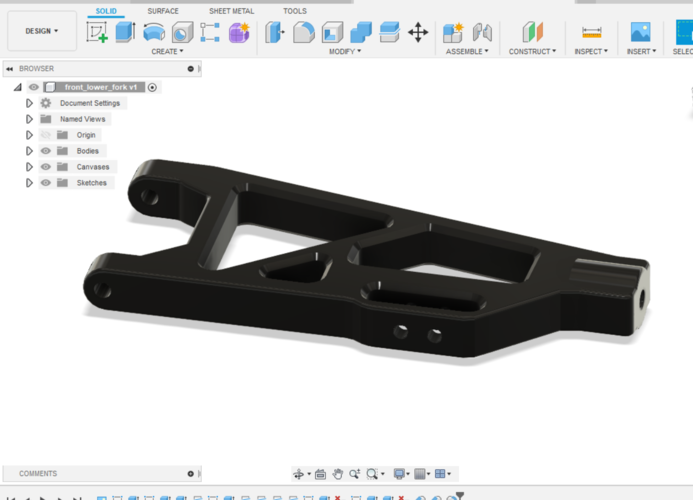 kyosho DBX 1:8 lower fork 3D Print 299994