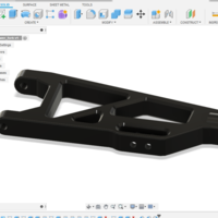 Small kyosho DBX 1:8 lower fork 3D Printing 299994
